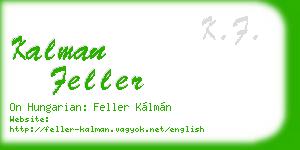 kalman feller business card